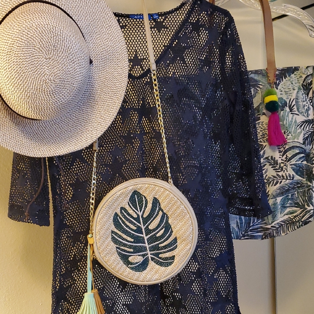 Black Swim Cover-Up & Accessories